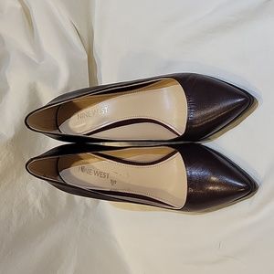 Nine West heels, Brown, size 7M.